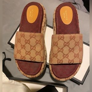 Gucci Platform Slides Women